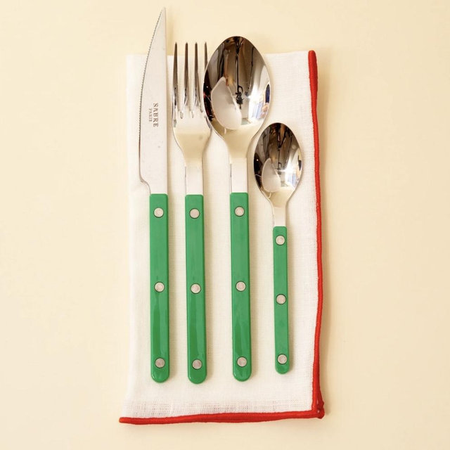Bistrot Flatware Set (4 piece), Garden Green