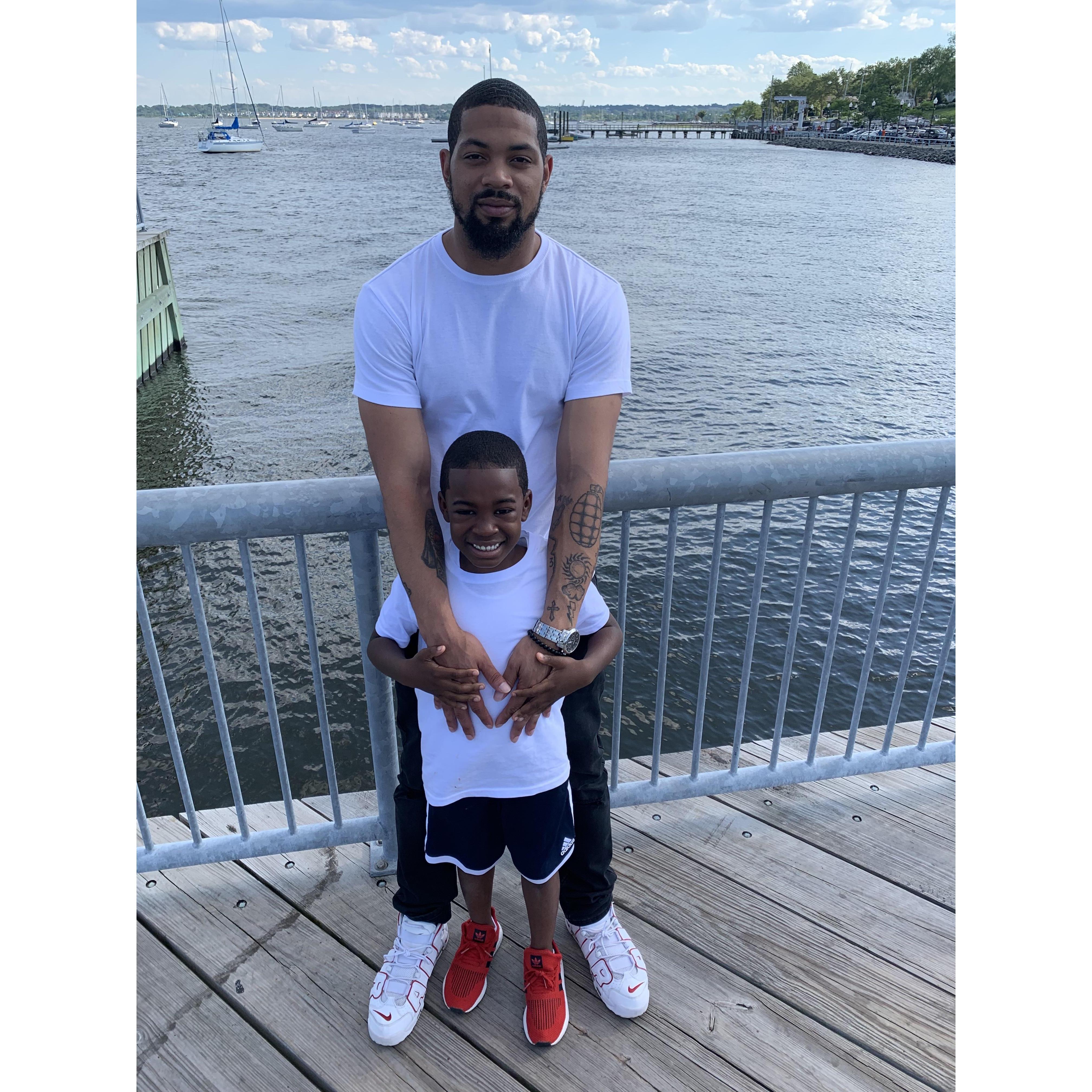 Day at the Waterfront w/his Dad...
