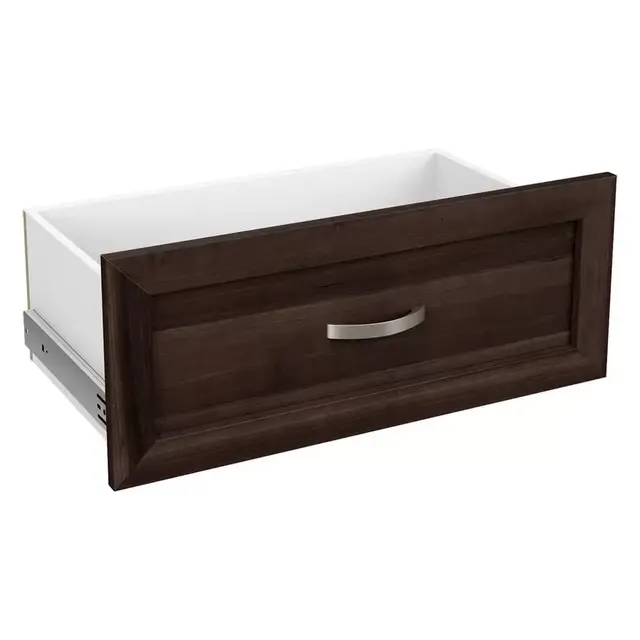 Style+ 10 in. x 25 in. Modern Walnut Shaker Drawer Kit for 25 in. W Style+ Tower