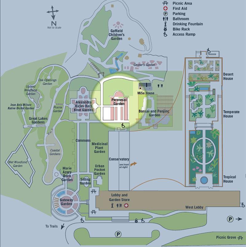 This photo shows which area of the garden the ceremony will be located. You will walk through the  indoor conservatory to get to the garden.