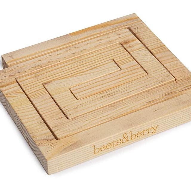Wood Trivet Set 2 in 1 | Trivets For Hot Dishes to Protect Your Tables And Countertops | Add Flair and Decor to Your Kitchen | Table Trivets For Pots and Pans (Natural)