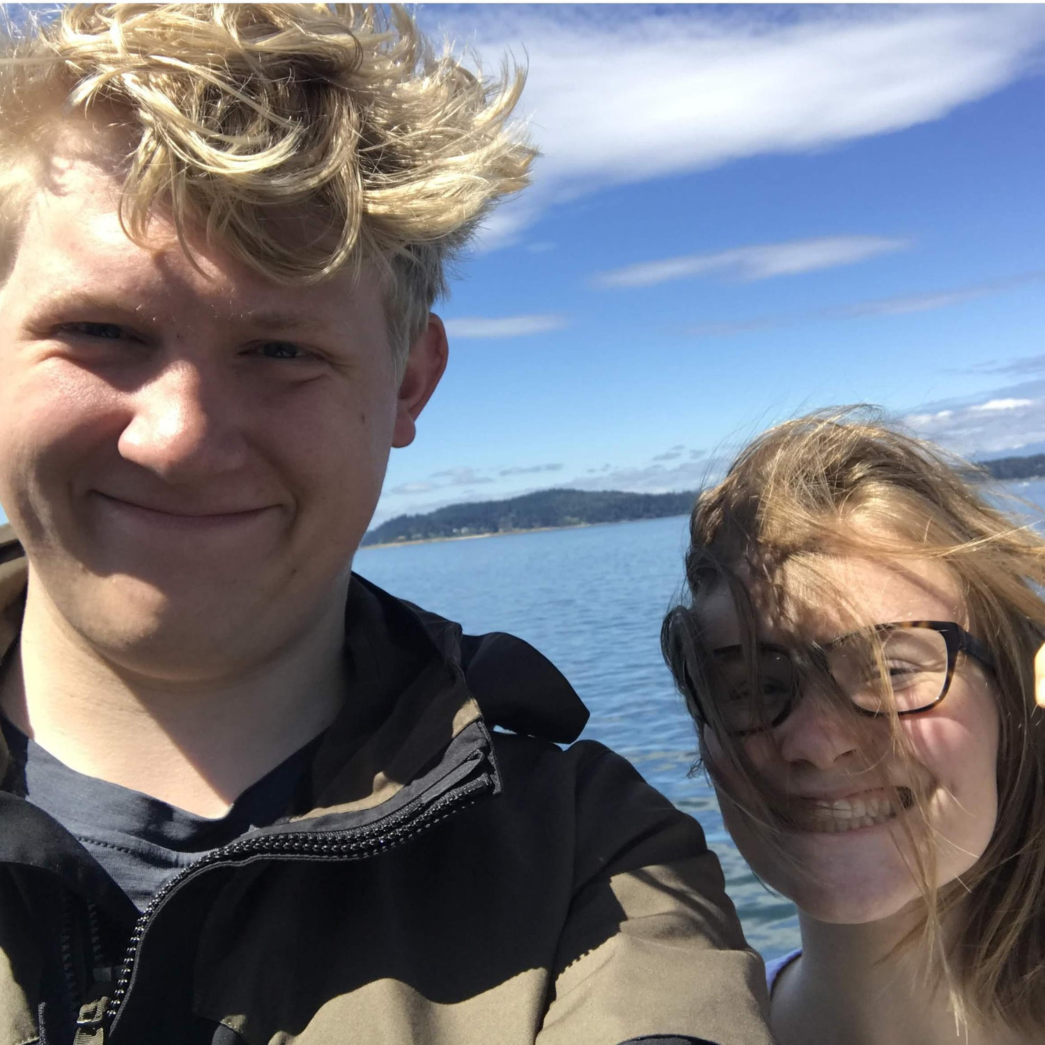 On their way to the San Juan Islands for Natalie's Family summer vacation. Bridger met all of Natalie's family plus some!
