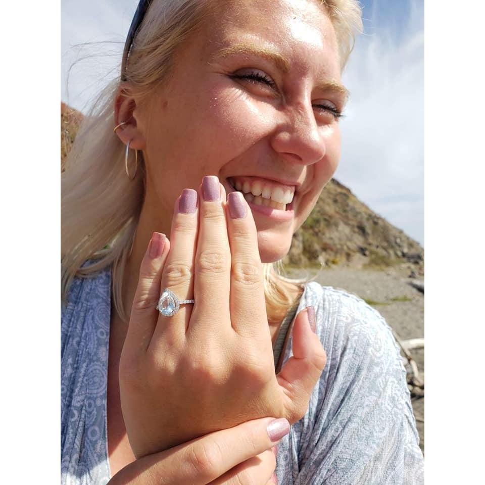 Austin proposed on a beach in Bodega Bay after an awesome day!
