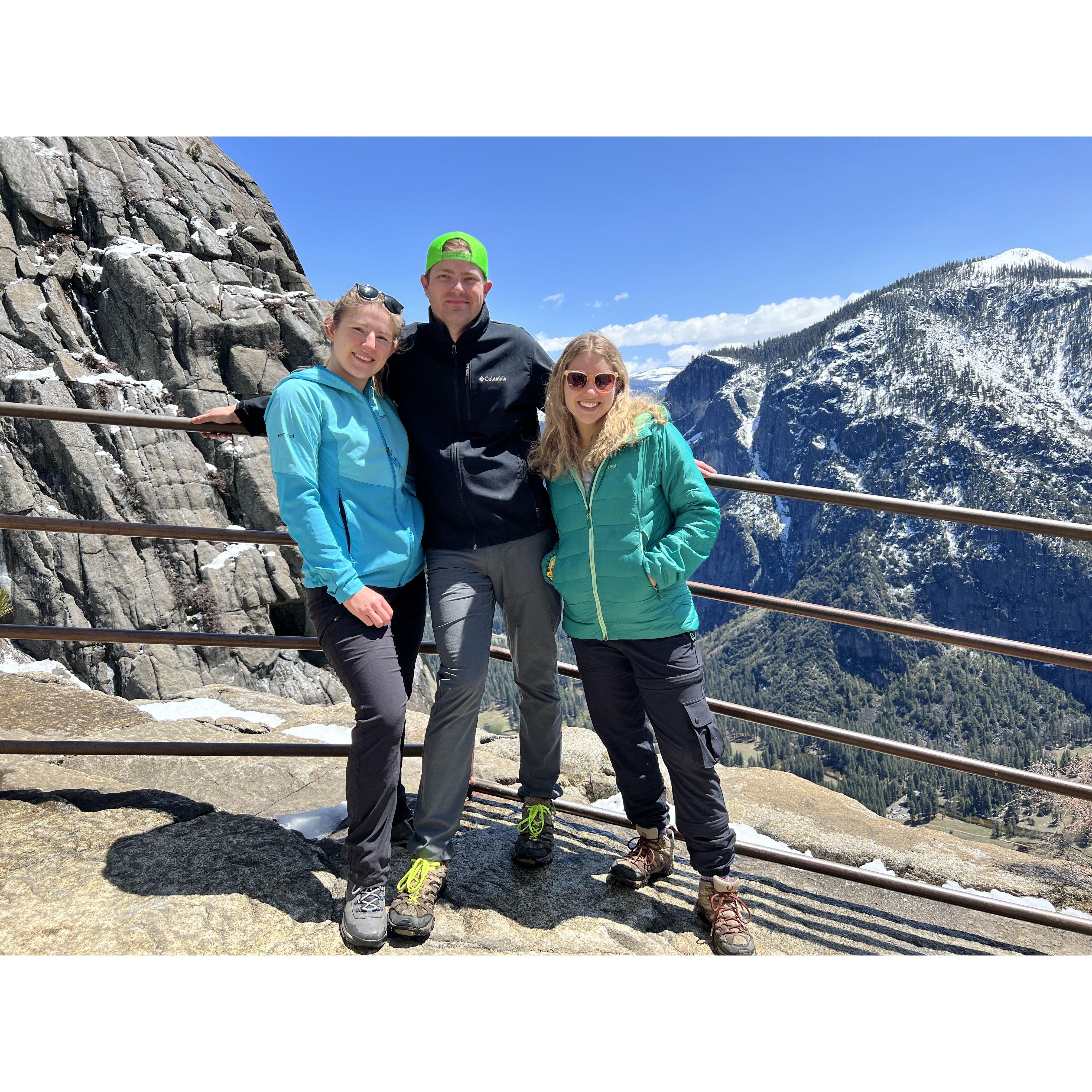 Upper Yosemite falls with our match maker.