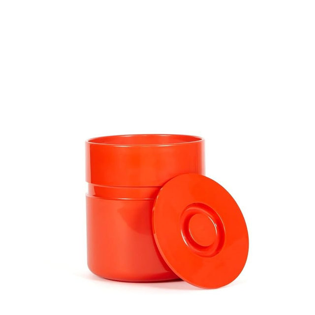 Asti Ice Bucket | Hellerware | Sergio Asti (Red Orange)