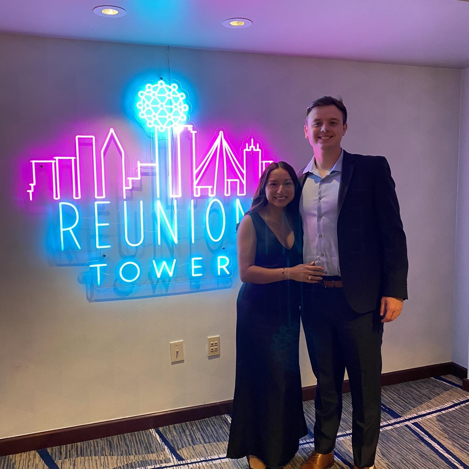 For Maritza's birthday we went to Reunion Tower to eat at Crown Block. It was such a fun experience!