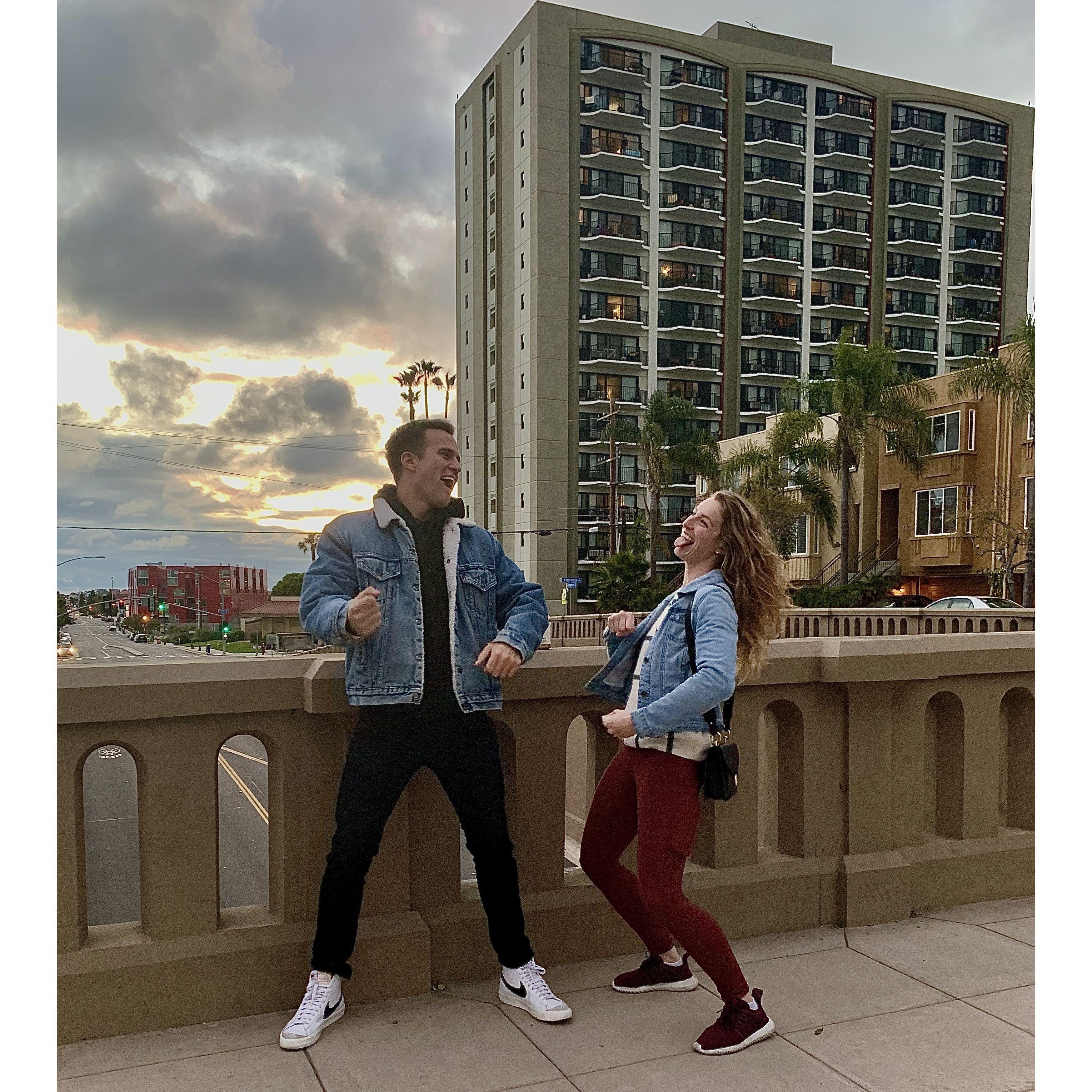 When we first realized our matching goofiness