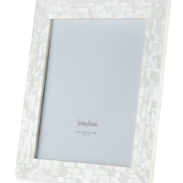 The Jws CollectionsMother-of-Pearl Picture Frame, White, 8" x 10"