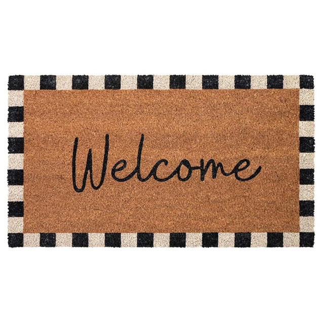 Folkulture Welcome Matt Outdoor | 16" x 28" Front Door Mat Outside Entrance | Eco Friendly Outdoor Mats for Front Door | Anti Slip Welcome Mat Outdoor | Door Mats for Outside Entry