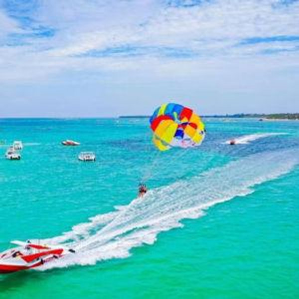 Parasailing Over Punta Cana Beaches