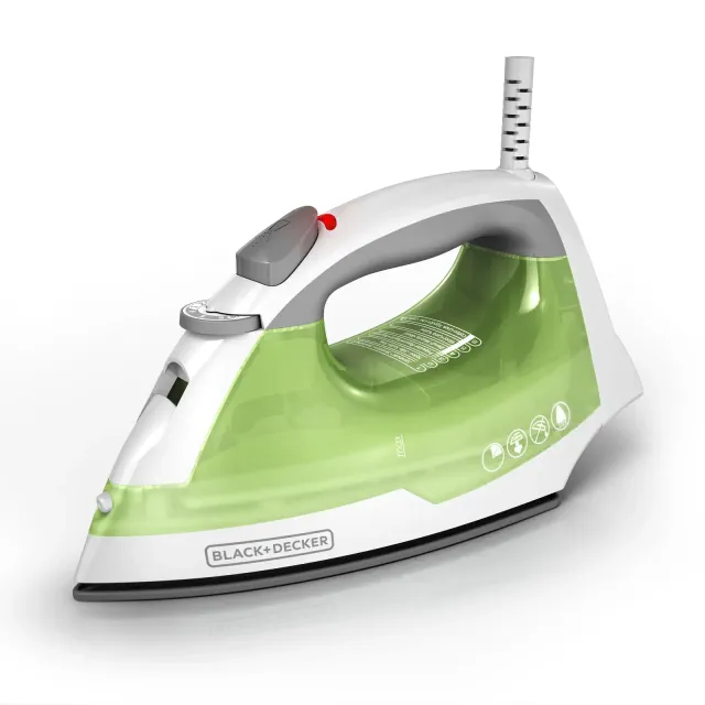 BLACK+DECKER Easy Steam Compact Iron, 2X Smoother Glide, Nonstick Soleplate & Anti-Drip