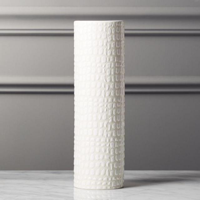 Boa White Textured Vase