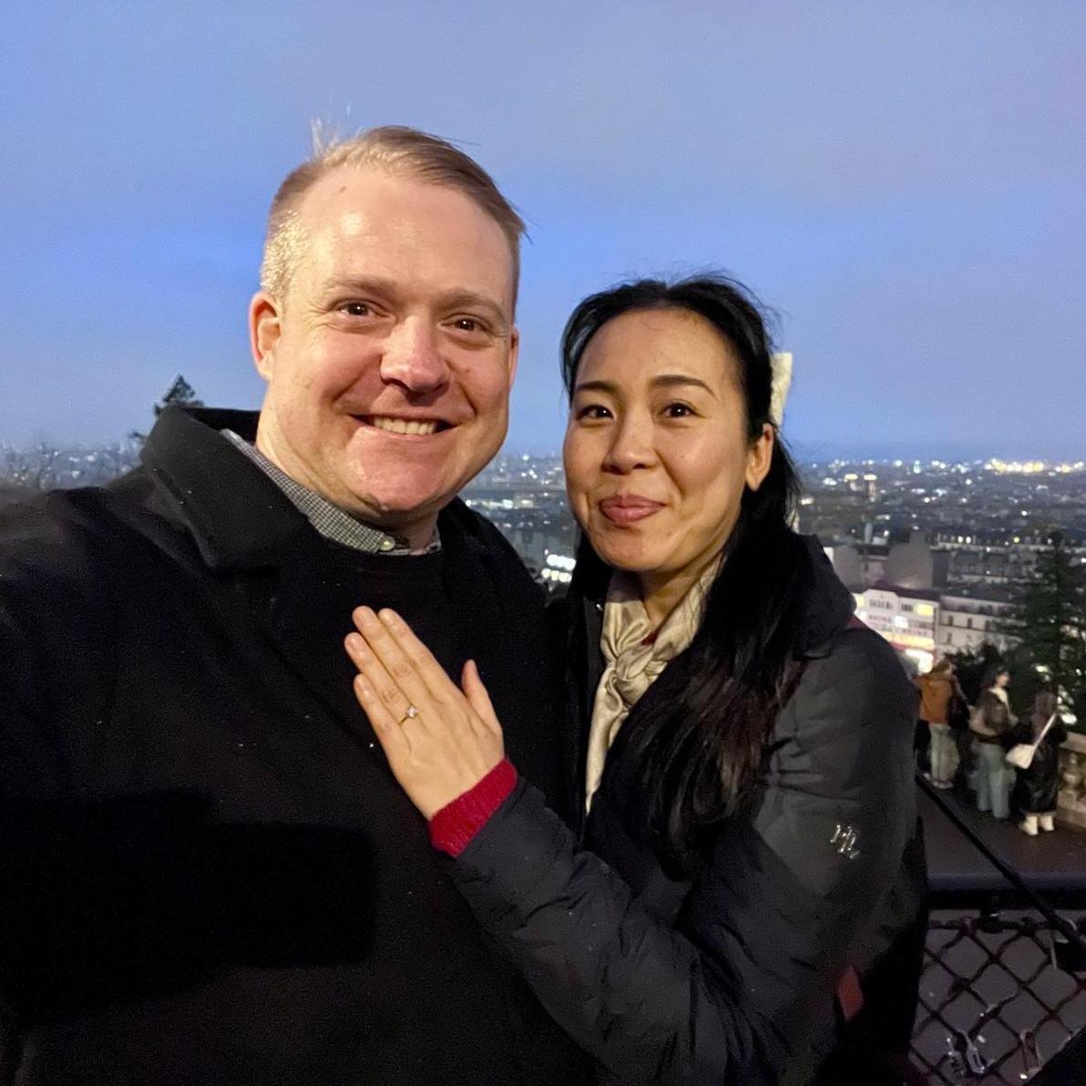 Philip proposed to Minhhieu in Montmartre, Paris!