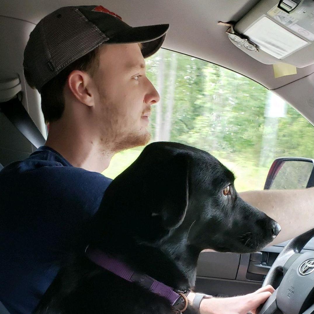 The best co-pilot - on our first trip to Cook Forest together! Cook Forest State Park, PA 2019
