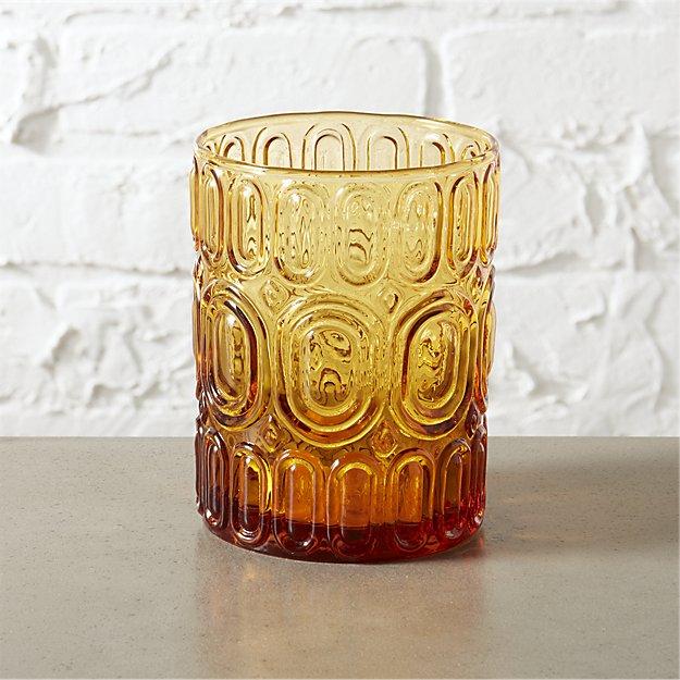 frankie amber double old-fashioned glass