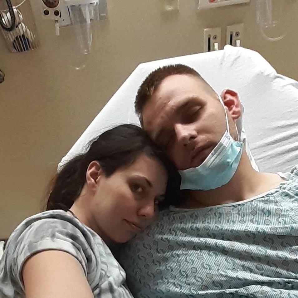 Joe works harder than any man I've known, but this day kicked his butt. We went to the ER for chest pain and fatigue... all to find out he has high blood pressure. We laughed so much in trauma room 21