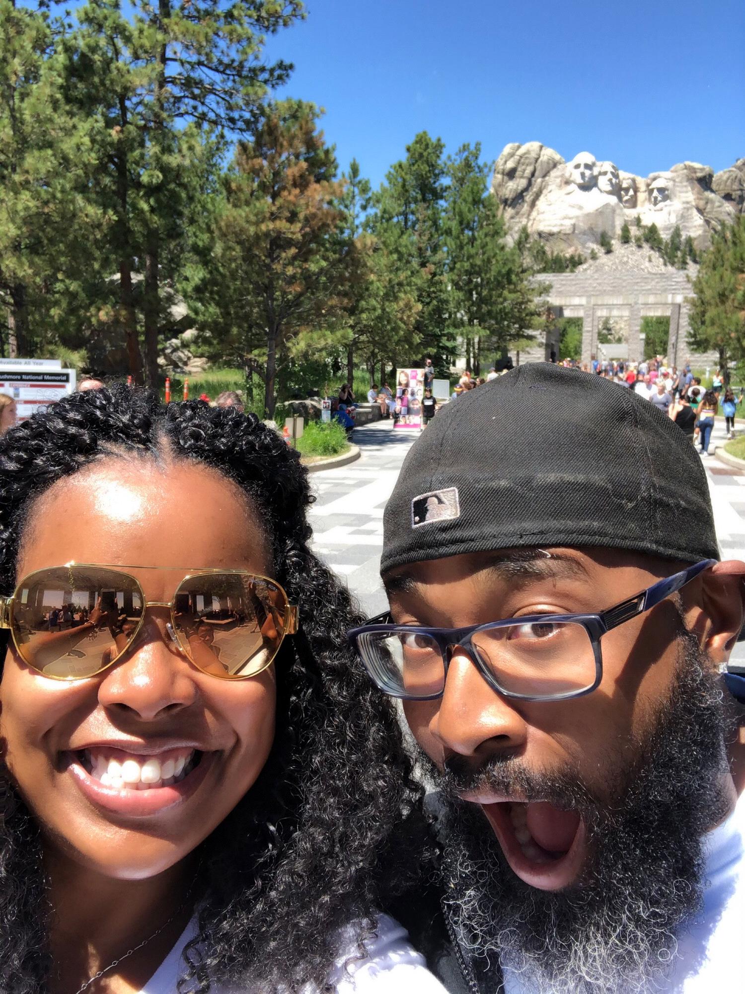 Family vacation to Mount Rushmore. (July 16, 2019)