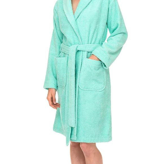 TowelSelections Women’s Robe, 100% Cotton Short Terry Shawl Bathrobe