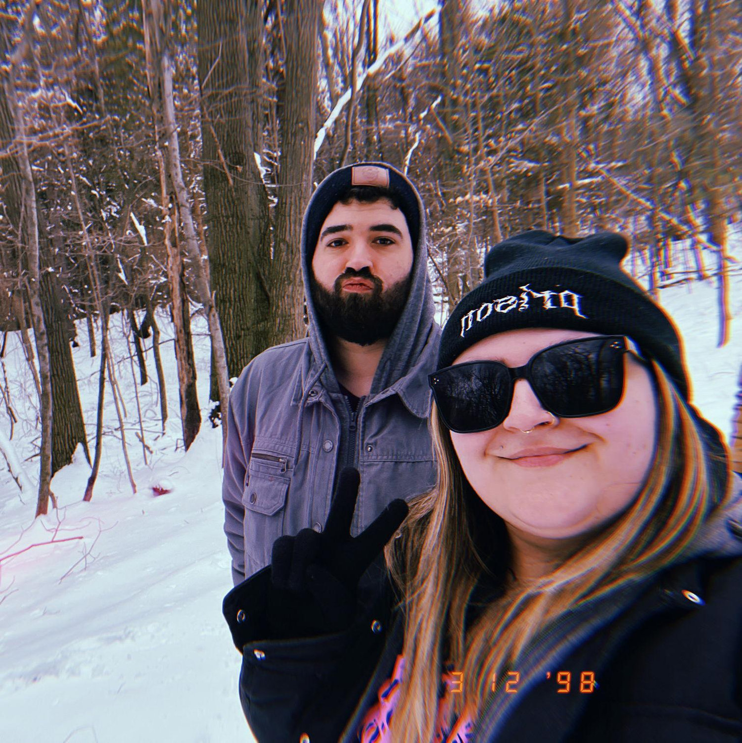 Us on a winter hike