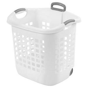 Sterilite® Wheeled Laundry Basket - White