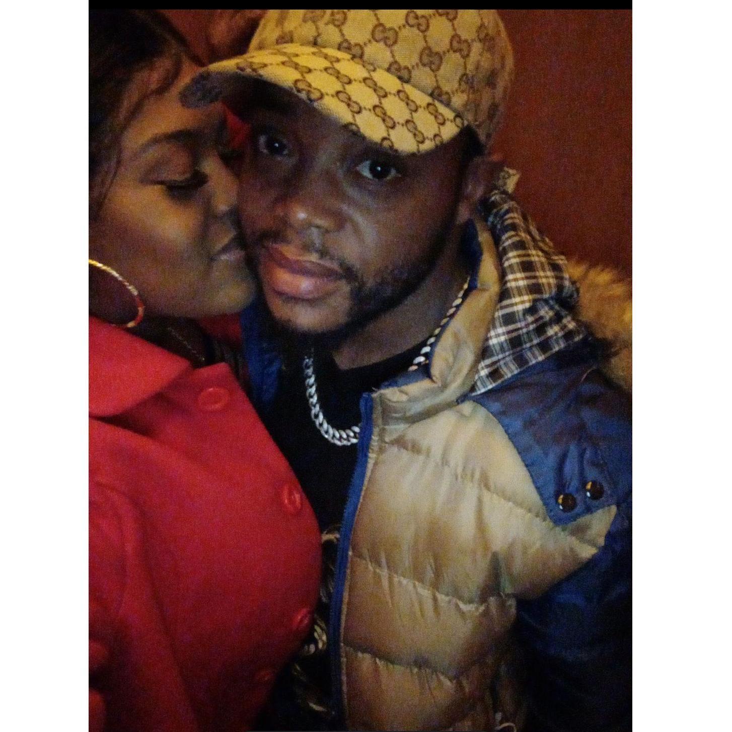 His first trip back to Connecticut, after we met--Valentines weekend!