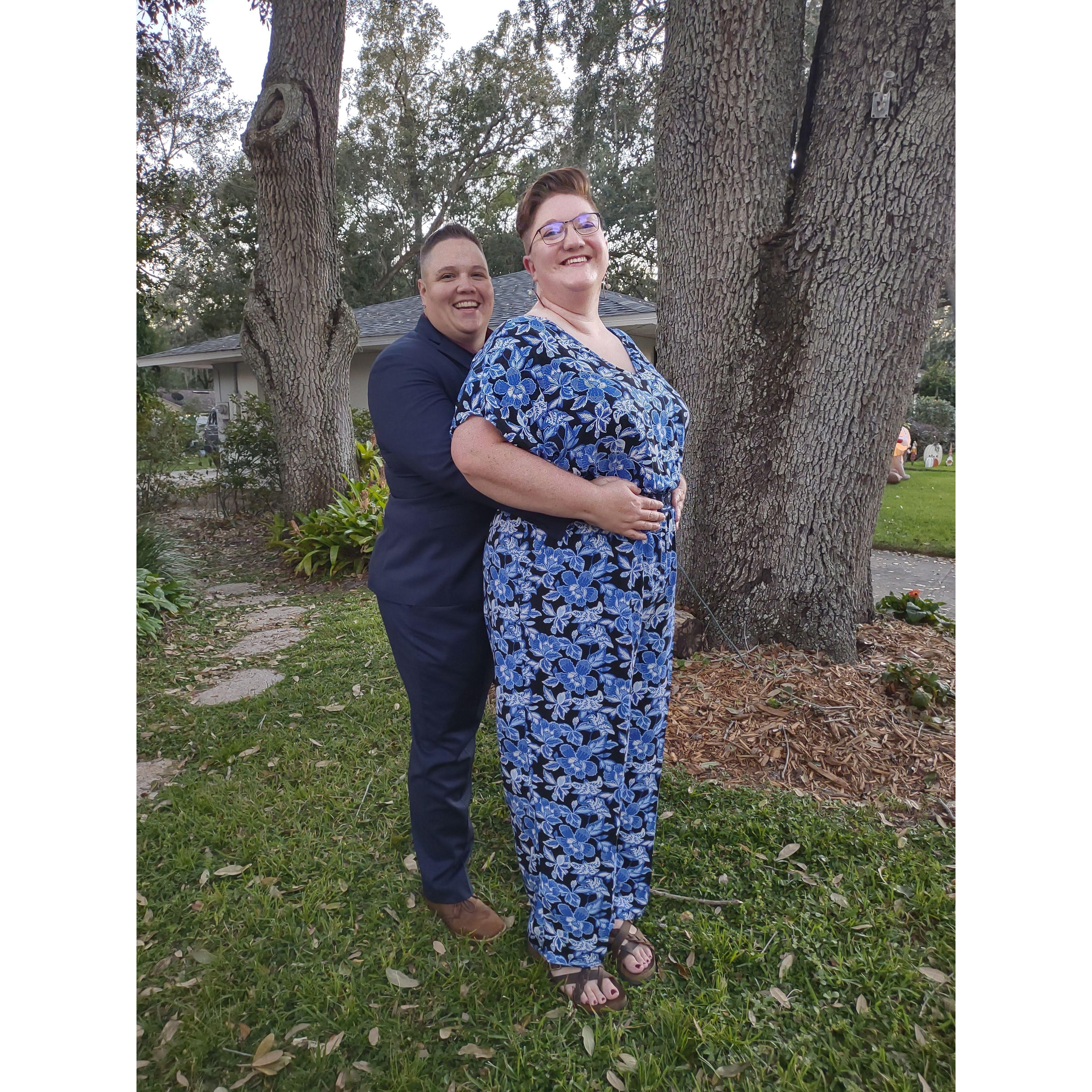 We took the prom pics Lizzy never had before going to her high school reunion in Florida in 2022