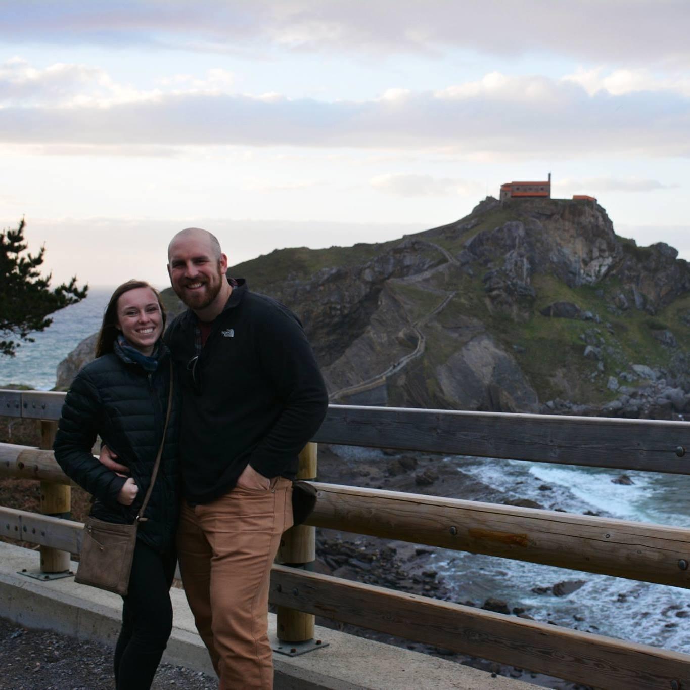 Climbing Dragon Stone in Gatztelugatxe, Spain 2018