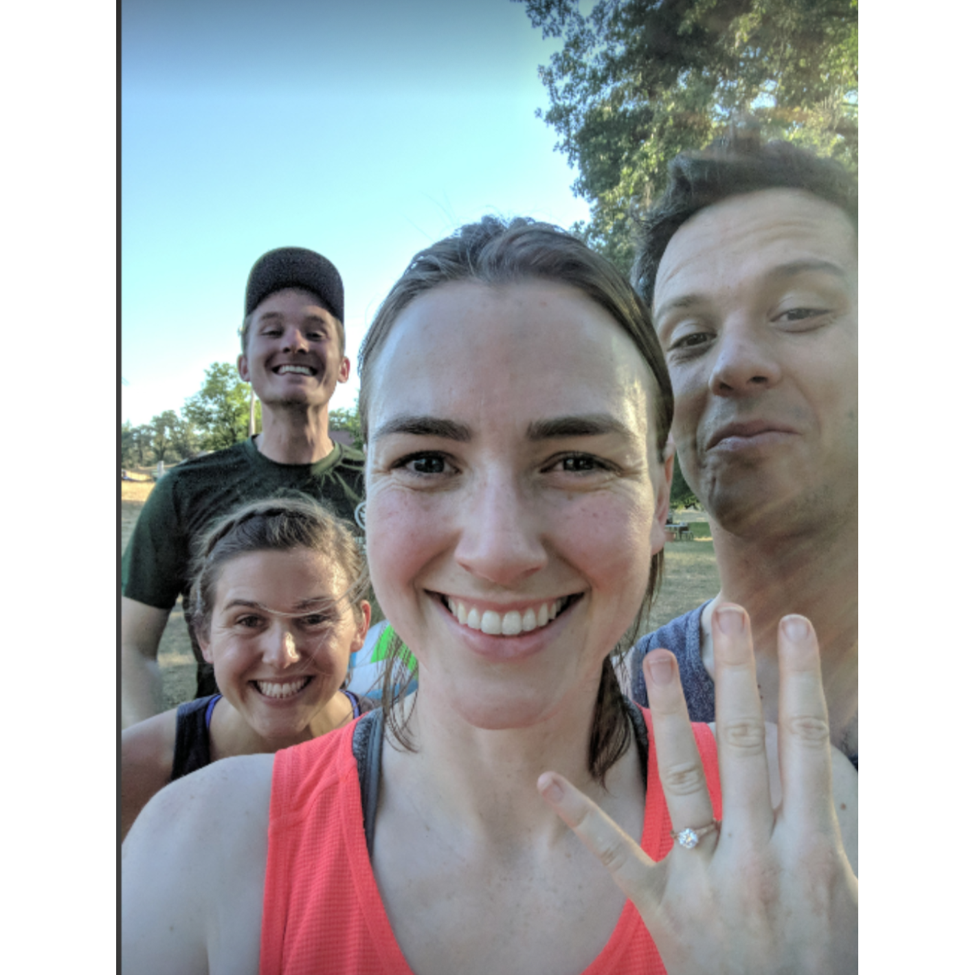 Our friends Johann and Sarah came camping with us in June and it went OK. (June 2018)