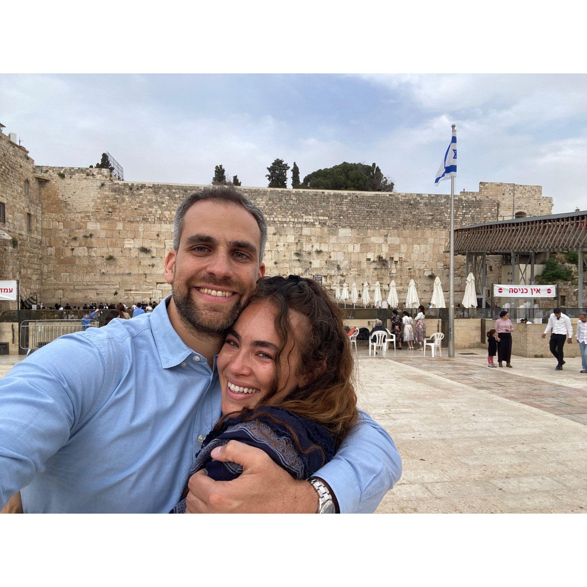 The first time in Jerusalem together, Passover 2024