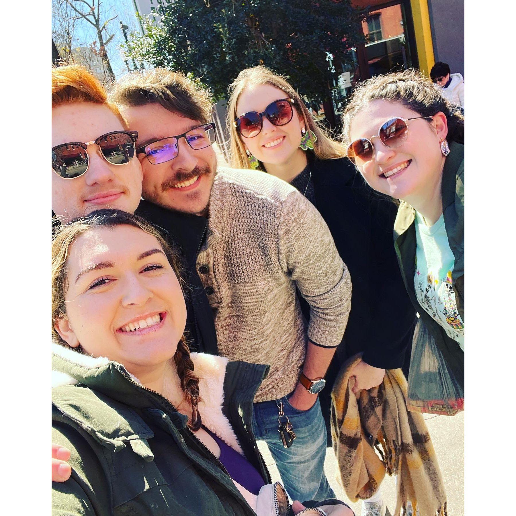 Mardi Gras with our friends!