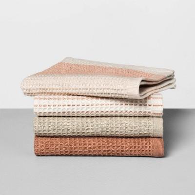 4pc Dishcloth Set Taupe & Copper - Hearth & Hand™ with Magnolia