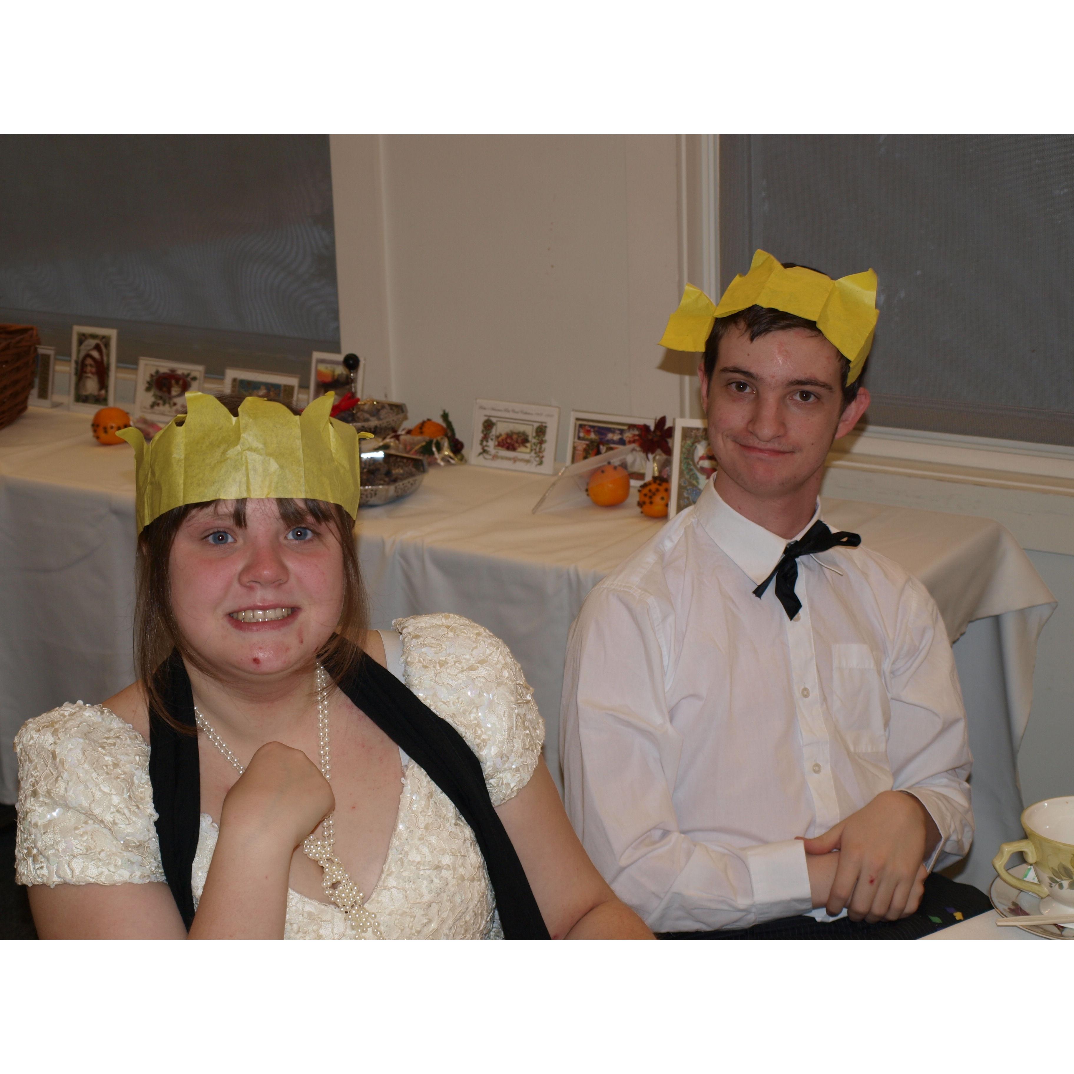 At Riverview, senior year, Victoria Tea.  Our first Date!