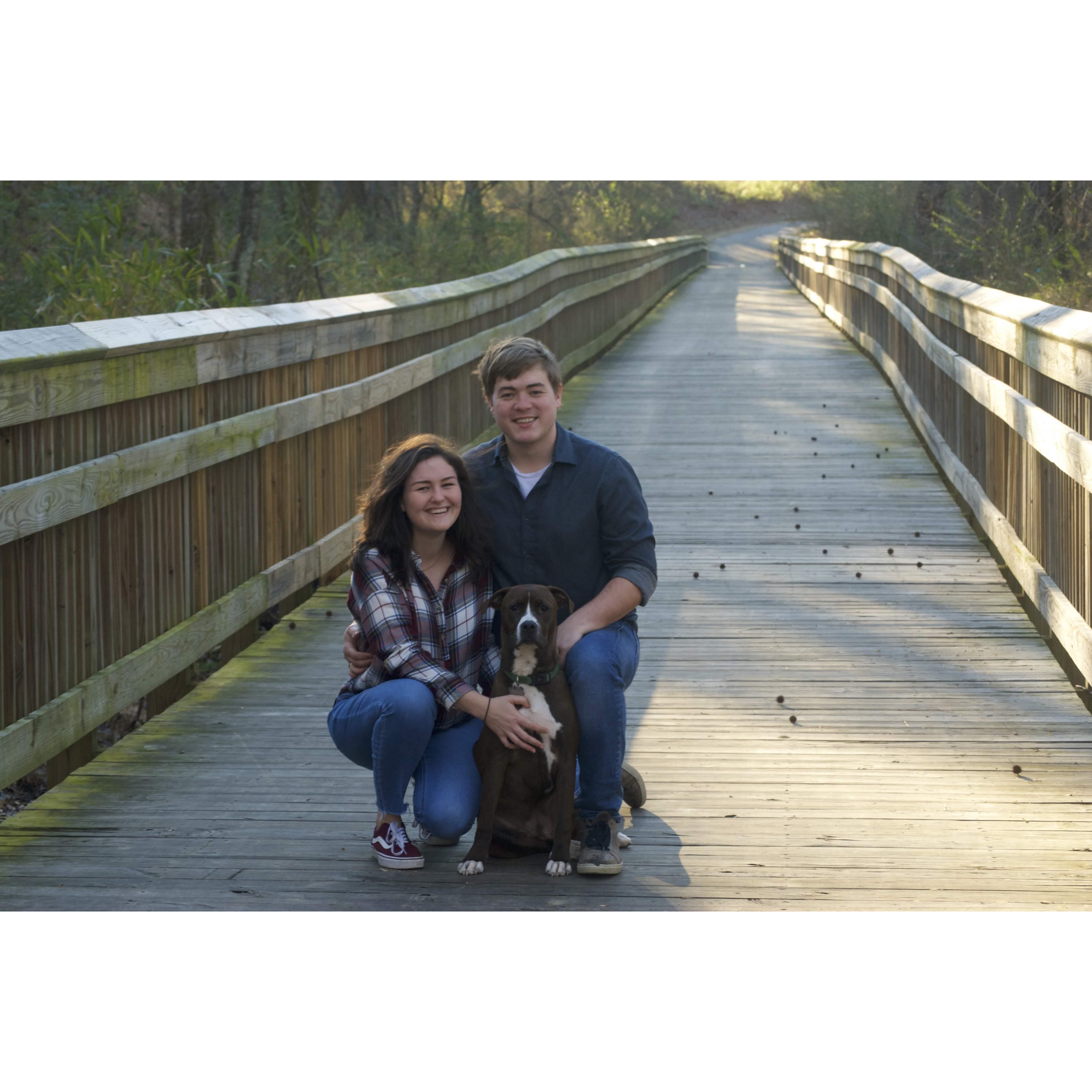 Family Photo on Green Way in Knightdale, NC 2019 - Paul Murphy center
