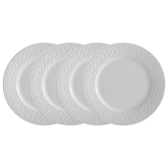 Pfaltzgraff Sylvia Dinner Plate (10-3/4, Set of 4), White