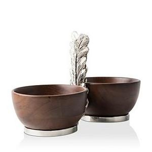 JuliskaMerriam Wood 2-Bowl Server