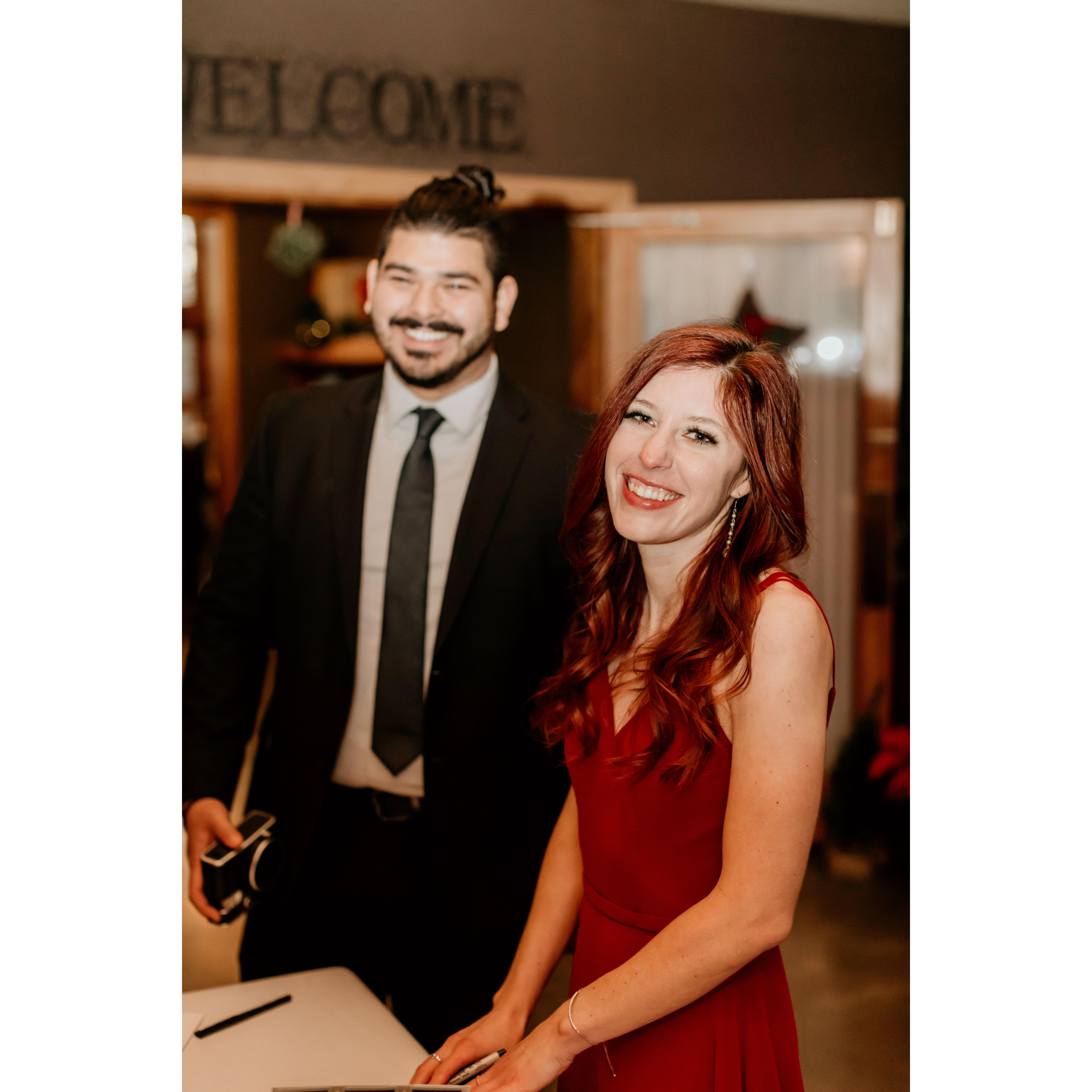 In December, Brandon visited Tennessee for the first time and was the plus one to Sarah's sister Abby's wedding.