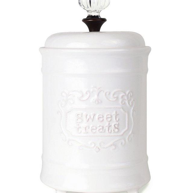 Mud Pie White Doorknob Sweet Treat Jar