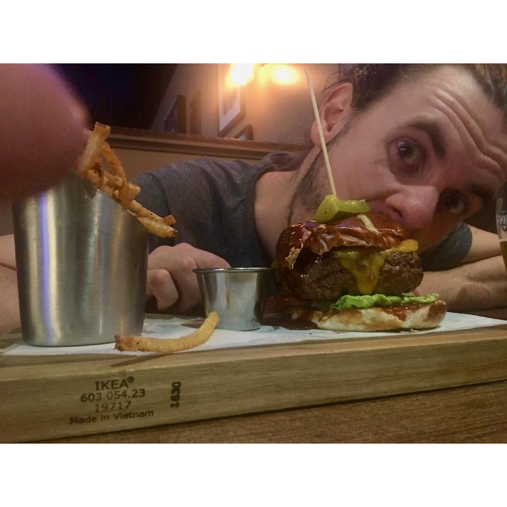 first meal out in our new neighborhood
