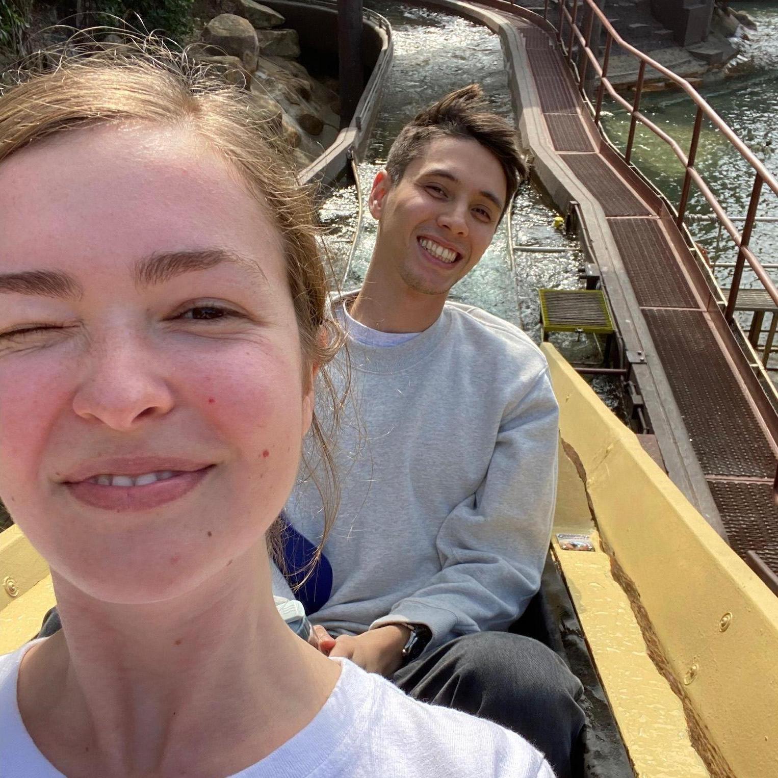 Ocean Park rollercoaster in Hong Kong, 2020