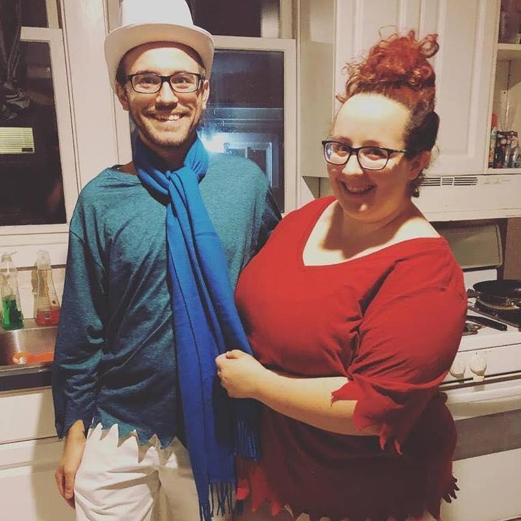 Couples Halloween Costume...Snow and Heat Miser