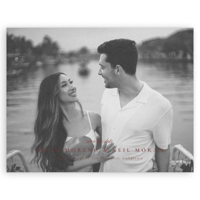 Currant Red Wedding Digital Save the Date - Rodez Photo
