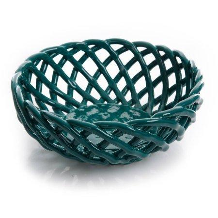 The Pioneer Woman 9 Bread Basket, OCEAN TEAL | Woven Stoneware Bread Basket - OCEAN TEAL (1)
