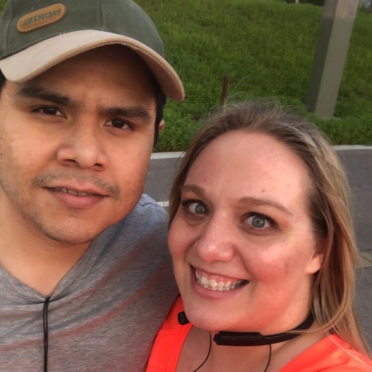 Enjoying a walk down Riverside