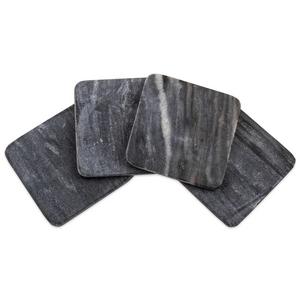 Thirstystone® Square Marble Coaster in Black