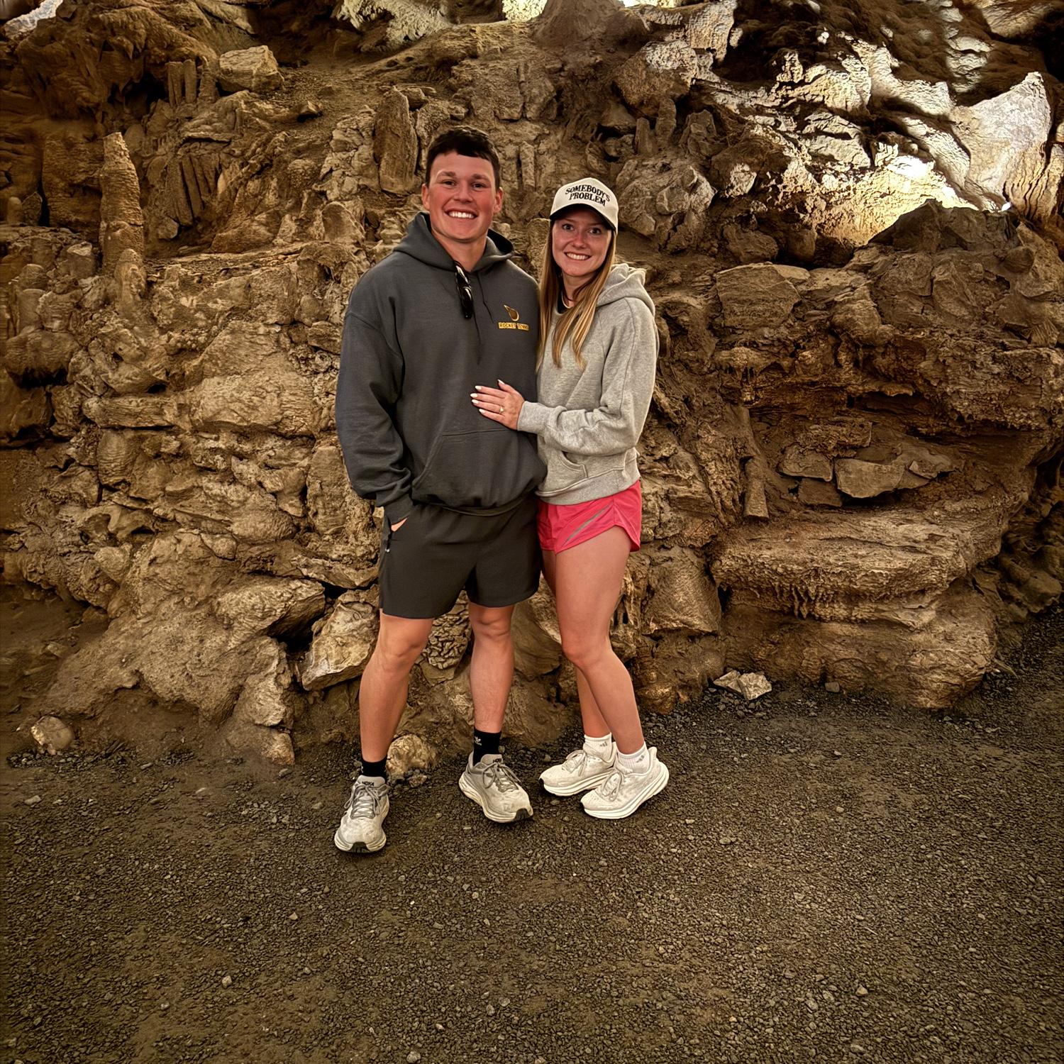 we stopped at a cavern tour on the way home from getting engaged, super neat!