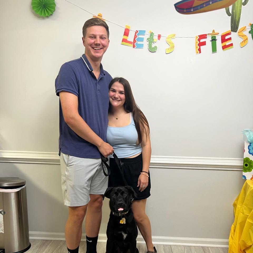 Added a four legged best friend to the party in June 2024! We named him Griffin after Griffin Blvd where we met in March 2022.