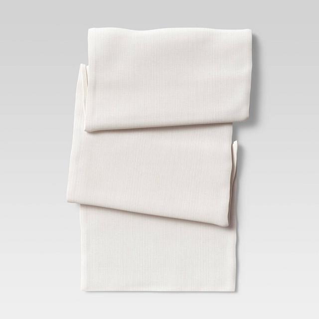 90" x 20" Cotton Solid Table Runner White - Threshold™