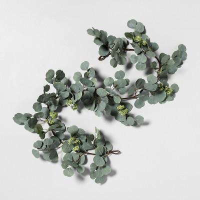72" Faux Garland Eucalyptus with Seeds - Hearth & Hand™ with Magnolia