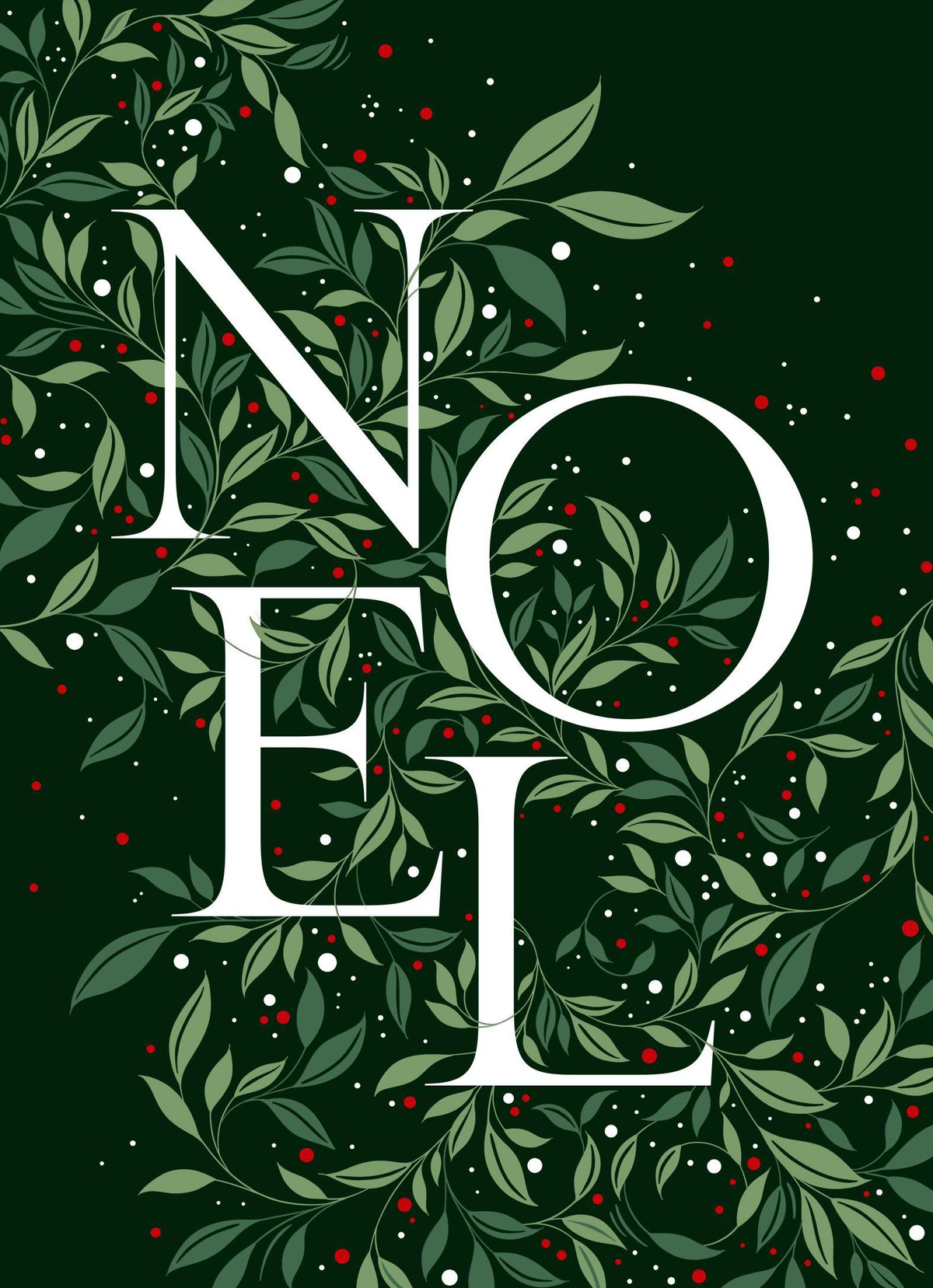 Ralphie Type Foil | Forest | Zola Holiday Cards