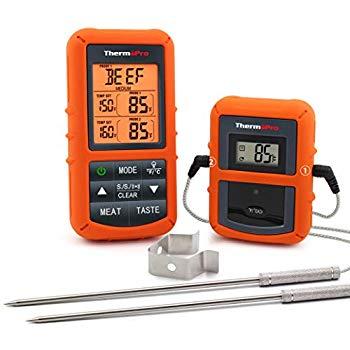 ThermoPro TP20 Wireless Remote Digital Cooking Food Meat Thermometer with Dual Probe for Smoker Grill BBQ Thermometer